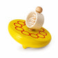 ZUBKAS TOYS Handcrafted Wooden Spin Top (1pc)  (Random Design) (1 Pack) Wooden Handle Pull Rope Thread Colorful Spined Top Kids