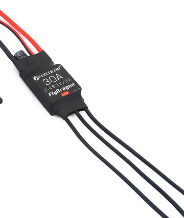 Flycolor 30A ESC 2-4S Electric Speed Controller 5v 2A BEC with XT60 & 3.5mm Bullet Plugs for RC Drone Airplane Brushless Motors