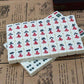 Florauspicious Chinese Mahjong Set, Traditional Majong Sets Chinese With 146Pcs 0.87'' X 0.59'' X 0.47'' Mini Mahjong Tiles, 2Pc