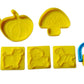 Bestubuy Clay And Sand Modelling Mouldsfruits And Animals With Roller (Yellow And Blue) 8 Pcs Set
