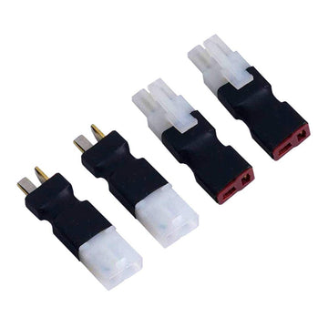 2Pairs Deans Style T Plug to Big Tamiya Connector Female Male Adapter Wireless Connectors for RC FPV Drone Car Truck Lipo NiMH B