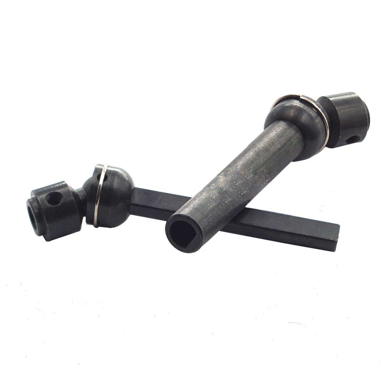 2PCS Vgoohobby Universal Steel Centre Drive Shaft Dogbone CVD 112mm-152mm Compatible with Axial SCX10 D90 RC4WD HSP 94180 Tamiya