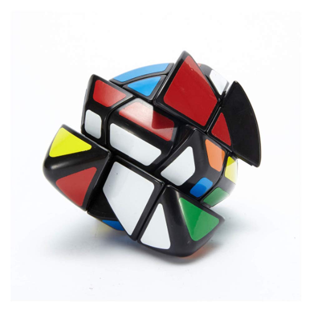 Ai-Yun Curvy Rhombohedral 3X3 Speed Cube 6-Axis Rhombohedral 3X3 Skewb Cube Puzzle Toys Brain Teasers Puzzles Black