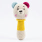Sycamore East Wooden Baby Rattle Crochet Fox Baby Toys Handmade Newborn Toy Early Development Grips Stuffed Animal Organic Rattl
