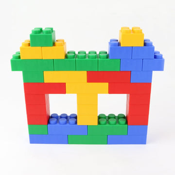 Uniplay Plump Soft Building Blocks - 24-Piece Jumbo Stacking Multicolor Set For Early Cognitive Development And Creative Play - Ages 3 Months+