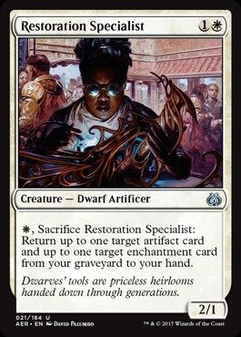 Magic The Gathering - Restoration Specialist (021/184) - Aether Revolt