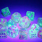 Chessex Nebula Polyhedral Dice Set Wisteria with White Luminary (7 dice)