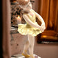 Cosmos Gifts 20864 Ballerina In Yellow Ceramic Figurine, 6-1/8-Inch
