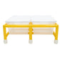 Children's Factory Mini Double Discovery Sensory Table, Medium Clear-Yellow Plastic, Model CF905-134, Toddler Sand & Water Activities