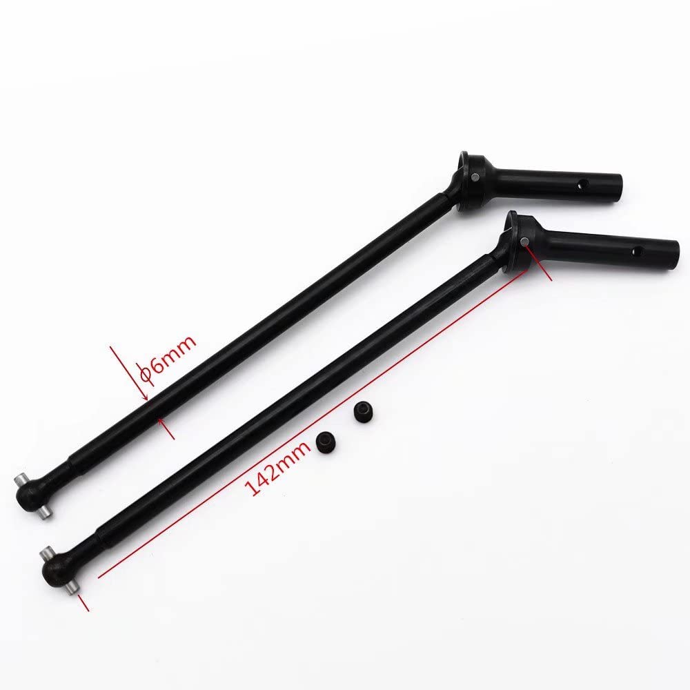 2pc Hard Steel Front Thickened Axle CVD Driveshaft for Arrma Kraton Outcast Notorious AR310458 AR310590 AR310452