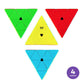 D-FantiX QYTOYS Qiming Pyramid Speed Cube Stickerless Triangle Cube 3x3 Puzzle