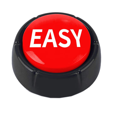 Mealivos Talking Button - Red/Black, Easy-to-Use Plastic, Model 1002