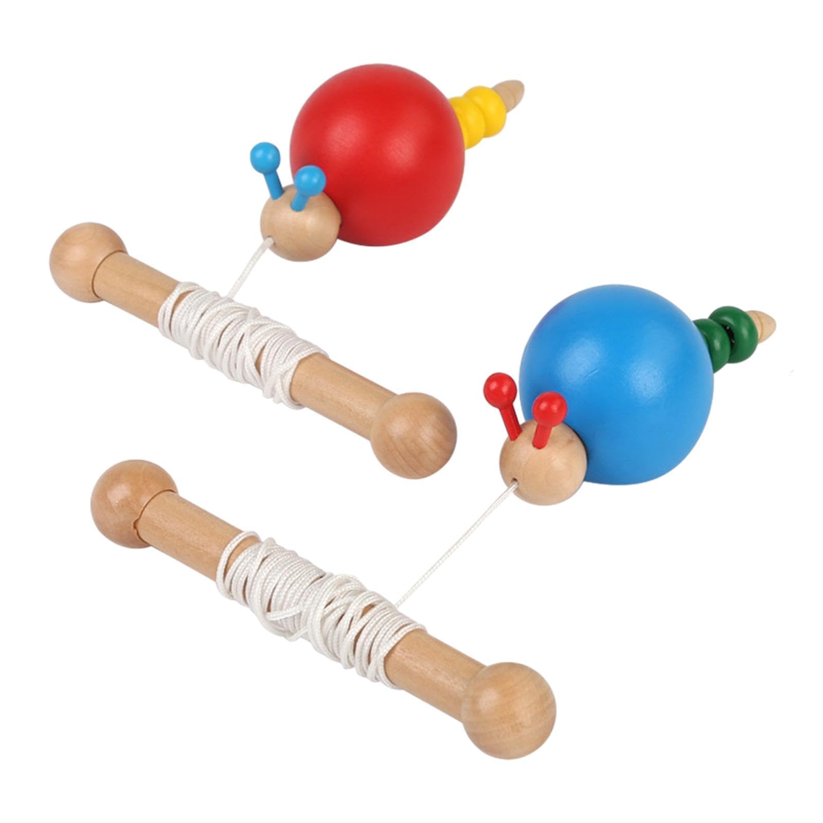 Ilsmysutra 2 Pieces Wooden Montessori Toys Wooden Pull Toy For Kids Baby Birthday Gifts