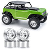 RC-Hub 4Pcs 1.0'' Micro Beadlock Wheels 1.0 Wheel Rims for 1/24 Axial SCX24 90081 AXI00001 AXI00002 RC Crawler Car Silver