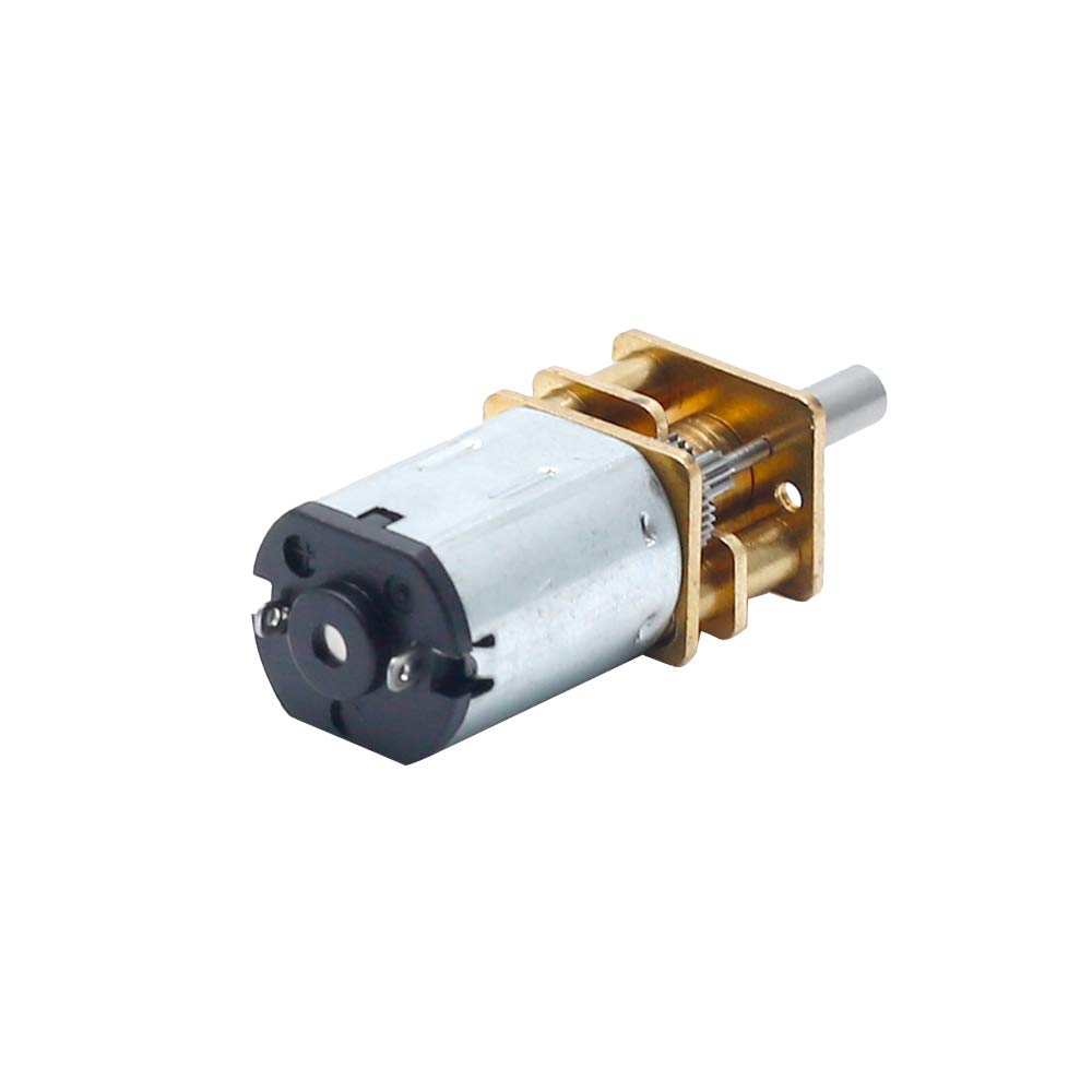 Augiimor 2PCS DC 6V 1000RPM Speed Reduction Motor N20 3mm Shaft Mini Metal Gearwheel Gear Motor with Full Metal Gearbox Micro Mo