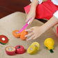 Bestonl Realistic Sliceable 7 Pcs Fruits Cutting Play Toy Set, Can Be Cut in 2 Parts, Assorted
