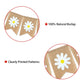 Jute Burlap Daisy Banner Summer Daisy Flower Banner Burlap Rustic Summer Bunting Garland Daisy Flower For Spring Summer Theme Pa