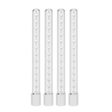 T best RC Car Shell Column, 4Pcs Aluminum Alloy RC Car Body Shell Post Holder RC Spare Parts for 1/10 122037(Silver) Rc Body Pos
