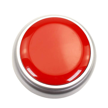 Nesightion Recorder Button 30 Second, Record Sound Button For Gift Toys Education(Red + Silver)