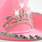 Funny Party Hats - Pink Cowgirl Hat - Childrens Cowgirl Costume Hat -Girls Cowboy Hat -Light Up Blinking Crown Tiara