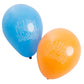 Happy Birthday' Latex Balloons, 15 Count - Vibrant Blue & Orange Premium Balloons, Ideal For Celebrations & Party Decorations