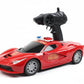 Vu Toys Remote Control Police Car For Kids (4+ Years) Includes Usb Pin Charging Cable - (Red) High-Speed Rechargeable Rc Car Wit