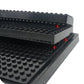 Minifigure Display Case - Black Base With 3-Tiered Steps, Eye-Catching Display Design And A Dash Of Magic - A Delight For Lego E