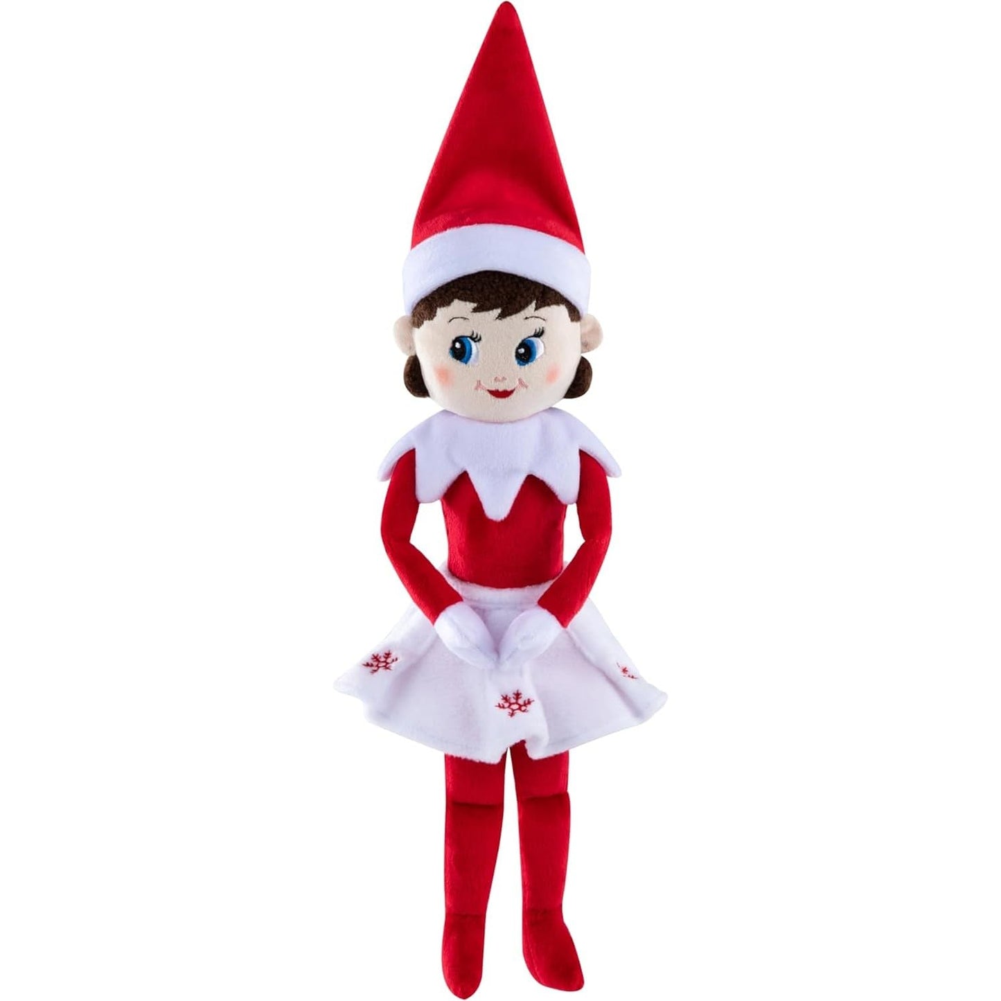 The Elf on the Shelf Girl Plushee Pal - 17" Plush Doll, Red & White, Model PPGIRL