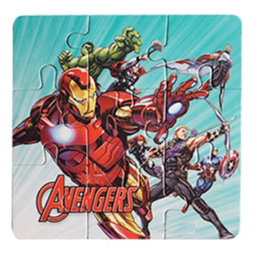Myesha Toys Marvel Avengr Zigsaw Puzzle, Pack of 5, Total 45 Pieces