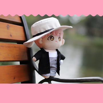 Niannyyhouse Uniform Suit 7.8In/20Cm Plush Doll Clothes Accessories Hat Coat T-Shirt Overalls