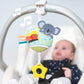 Taf Toys Musical Koala, On-The-Go Pull Down Hanging Music And Lights Infant Toy | Parent And Baby’S Travel Companion, Soothe Baby, Keeps Baby Relaxed While Strolling, For Newborns And Up