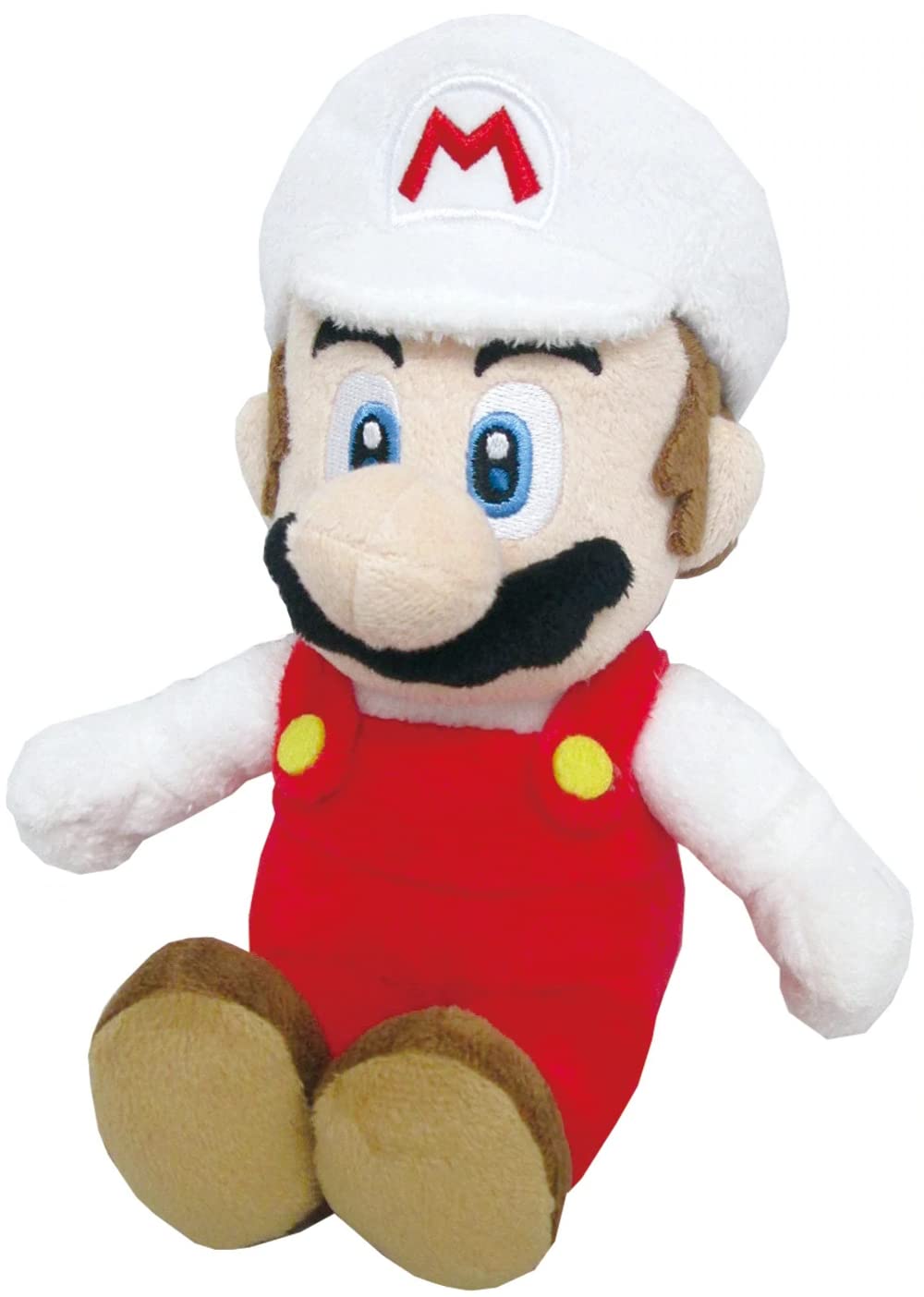 Little Buddy Super Mario All Star Collection 1420 Fire Mario Stuffed Plush, 9.5', Multicolor