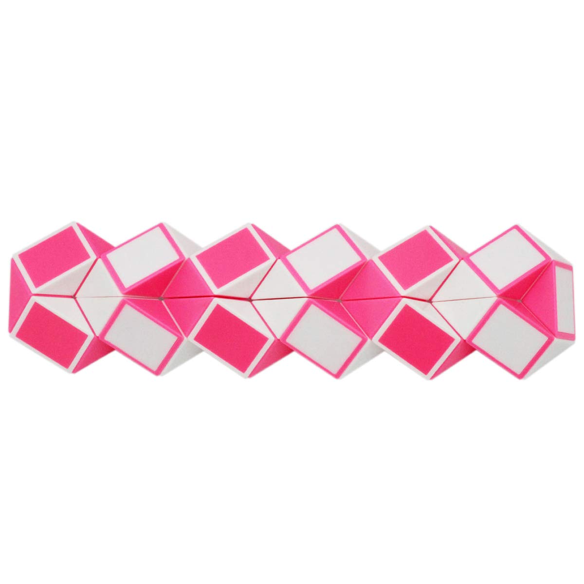 Mipartebo Magic Snake Cube Twist Puzzle 36 Wedges Large Size Twist Fidget Snake Toys Gift Party Favors Game Goodie Bag Fillers Christmas Stocking Stuffers For Kids Adults Teens Pink