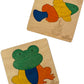EKOPLAY Wooden Puzzles for Kids, 2 Jigsaw Puzzles for PreSchool Learning Educational Toys Gifts for Boys Girls. Animal Puzzle S