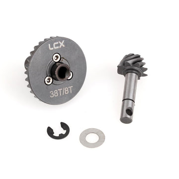 LCX Racing 1/10th RC Crawler Car Heavy Duty AR44 Bevel Gear Set 30T/8T for Axial SCX10 II 90046 90047 SCX10 III Capra UTB, Upgra