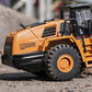 Gemini&Genius Road Roller Truck Toy - 1/50 Scale Metal Grader Vehicle, Asphalt Drum Compactor for Kids, Play or Display
