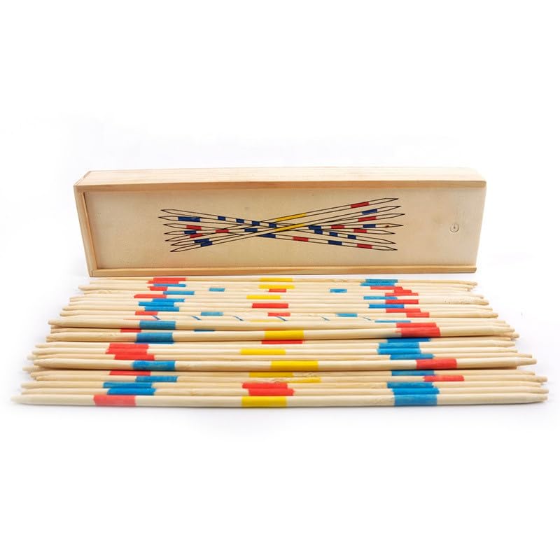 Escucha Wooden 31 Pick-Up Sticks | Best Return Gift | Fun Family Indoor Board Game For Adults And Kids 5+ Years