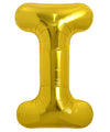 Toniful 40 Inch Large Gold Letter I Balloons Helium Balloons,Foil Mylar Big Balloons For Birthday Party Anniversary Supplies Dec