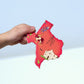 Masterpieces 60 Piece Educational Jigsaw Puzzle For Kids - Usa Map State Shaped - 16.5'X12.75'