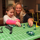 Kaskey Kids Football Guys - Green/Black Inspires Kids Imaginations With Endless Hours Of Creative, Open-Ended Play - Includes 2 Teams & Accessories - 28 Pieces In Every Set!