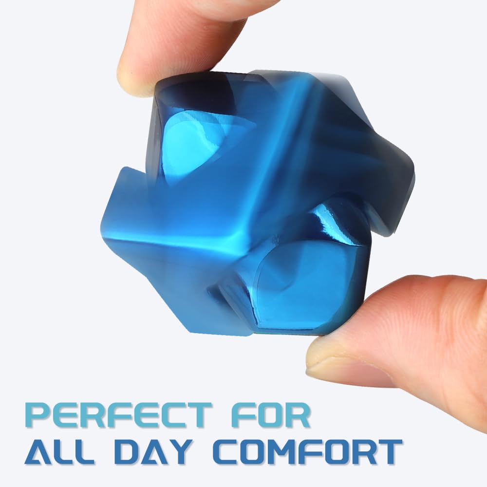 Dilabnba Infinity Cube Fidget Spinner Toy for Kid mature-themed  Metal Fidget Block Sensory Focus Toy for Boy Girl 3-12  Fingears Stress Relief Easter Stuff EDC Desktop (Blue)