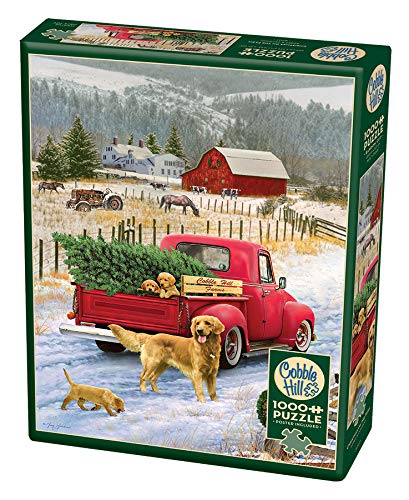 Cobble Hill Christmas On The Farm Jigsaw Puzzle (1000 Piece)