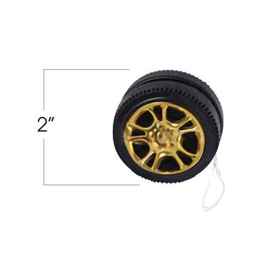 Artcreativity Mini Designer Wheel Yoyos For Kids, Pack Of 12, Plastic Yo-Yo Toys In Assorted Colors, Birthday Party Favors, Goodie Bag Fillers, Holiday Stocking Stuffers, Classroom Prizes