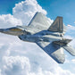 Italeri -2822 F-22A Raptor, 1:48 Scale, Model Kit, Plastic Model to Mount, Modeling, Grey, IT2822