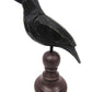 Primitives by Kathy Weathered Rustic Crow Figurine, Wood, 6"x8"x3", Burgundy/Black, Model 9716