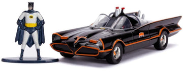 Jada 1966 Batmobile With Diecast Batman Figurine Batman (1966-1968) Classic Tv Series Dc Comics Hollywood Rides Series 1/32 Diec