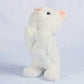 Smalody Interactive Plush Toys, Novelty Sound Control Electronic Cat Electronic Pets Robot Cat Gift For Children (White)