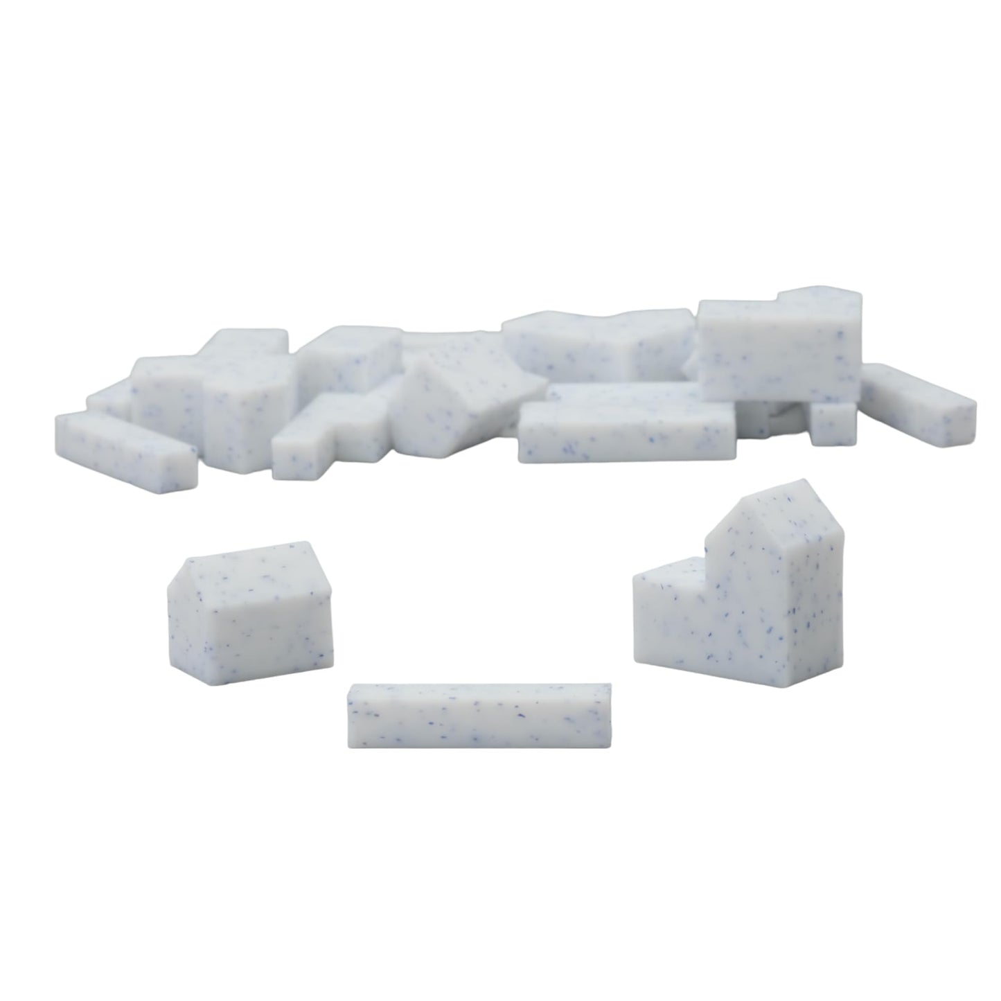 Bkprint3D Replacement Pieces For Catan Board Game | Settlers Pieces | 82 Colors | Base Set | (81_Blue_Marble)