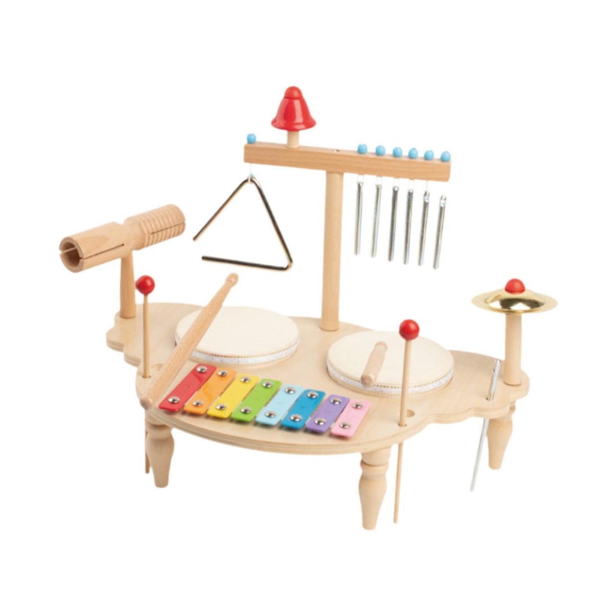 The Style Sutra Kids Drum Set Wooden Musical Instruments For Ages 16 Children Birthday Gift