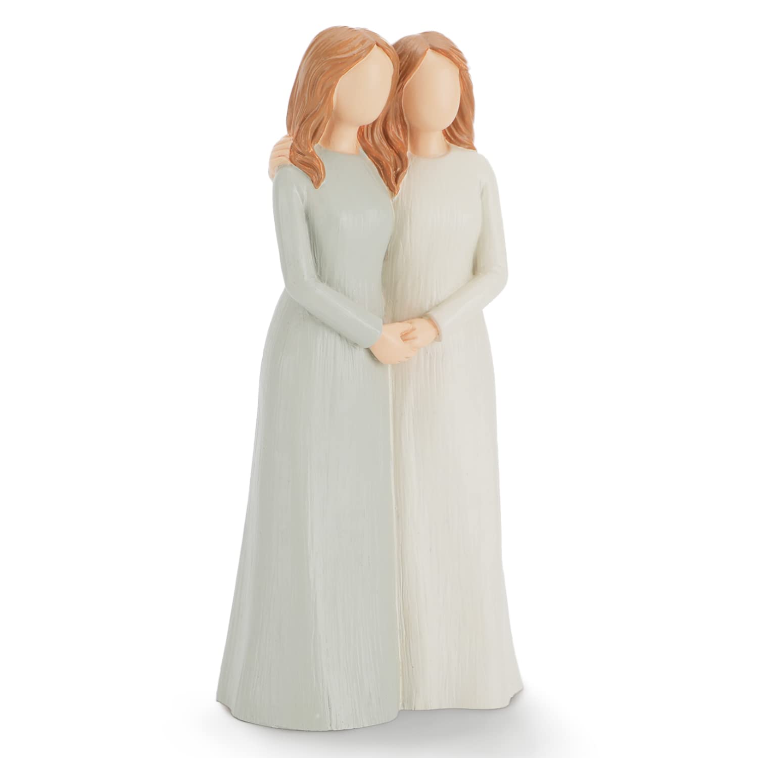 Hensonever Sister Figurines, Love My Sisters Friends Forever, 2 Women 6.2    Sculpted Hand-Painted Figures Gifts For Christmas B